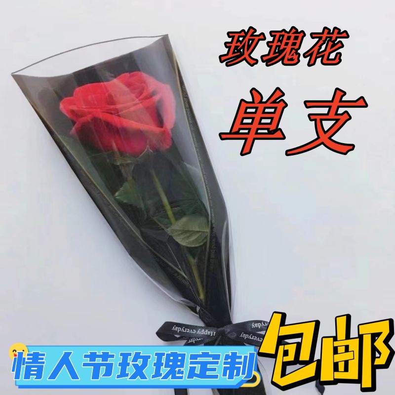 Customized Single Flower Rose, Single Carnation, Mother's Day, Chinese Valentine's Day, Teacher's Day Gift Bouquet, Customized Flowers