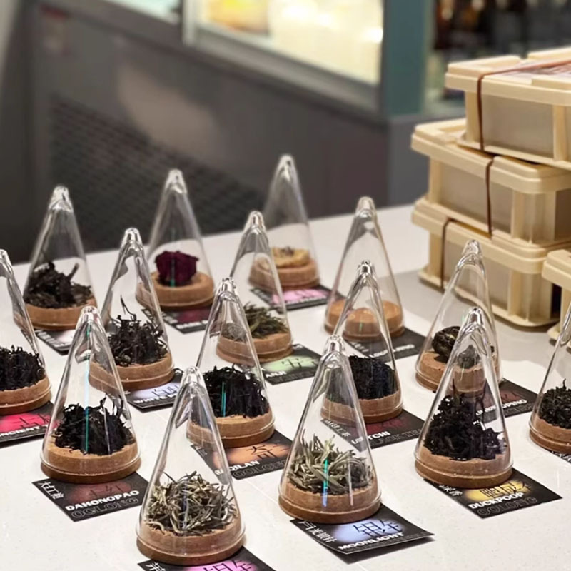 Coffee Bean Aroma Storage Jar Coffee Bean Display Jar Transparent Glass Material Tea Sample Tea Display Bottle Aroma Cup