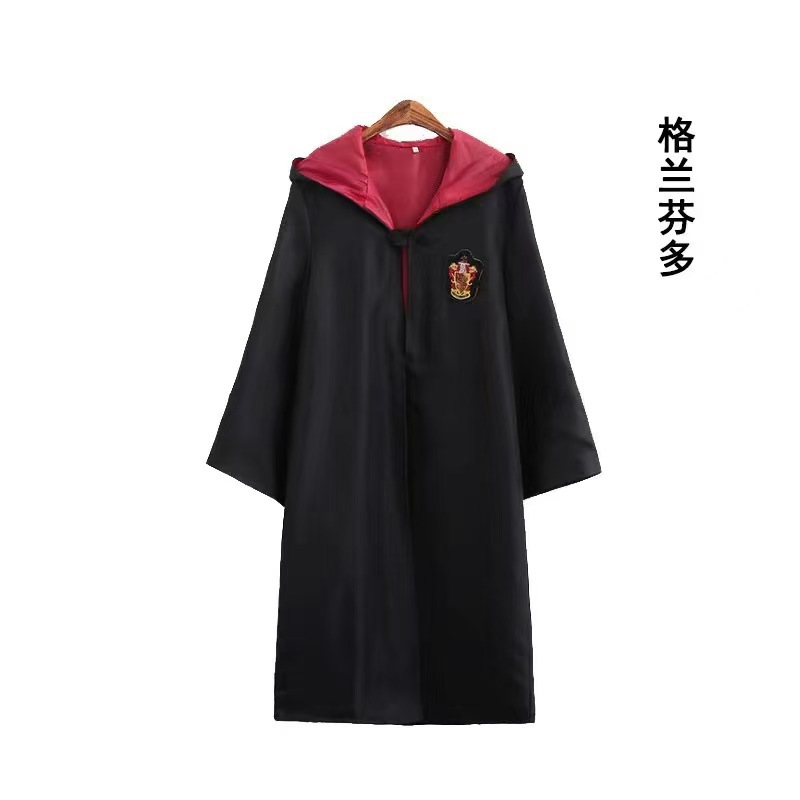 Harry Potter Academy Robe Same Style Cosplay Costume Magic Robe Clothes Adult and Children School Uniform Cloak Cape