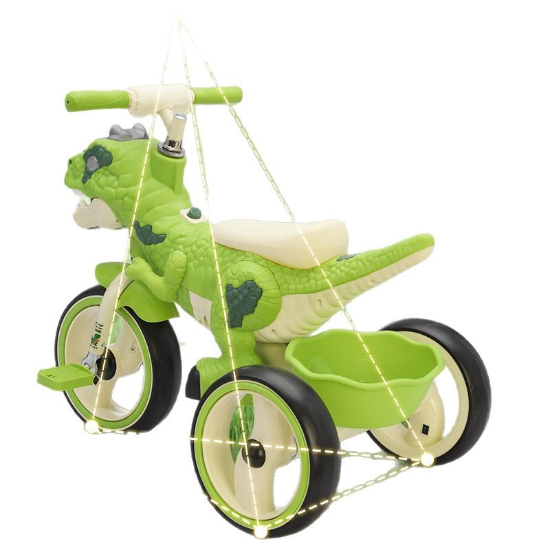 Children's tricycle dinosaur bicycle pedal 2 to 6 years old boy and girl 5 birthday gift 3 scooter toy