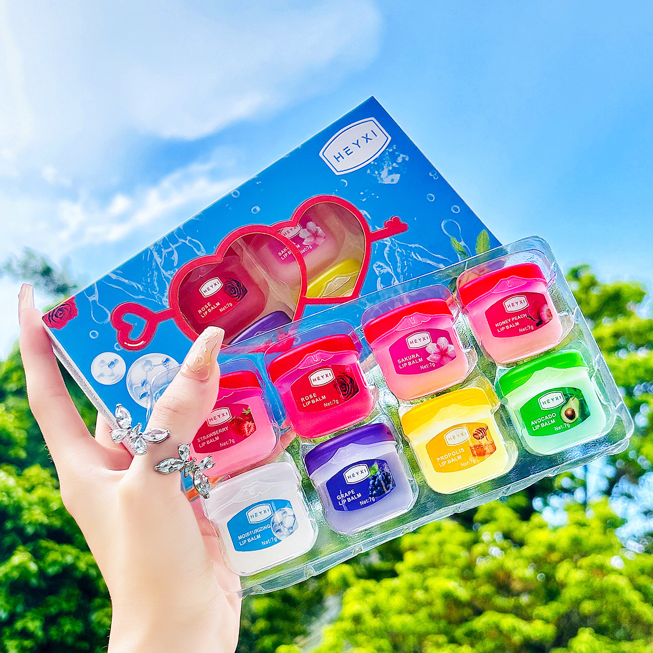 [Кросс-бордовый эксклюзив] HEYXI набор форм для губ, 4-6-8 штук, уход за губами днем и ночью, бальзам для губ