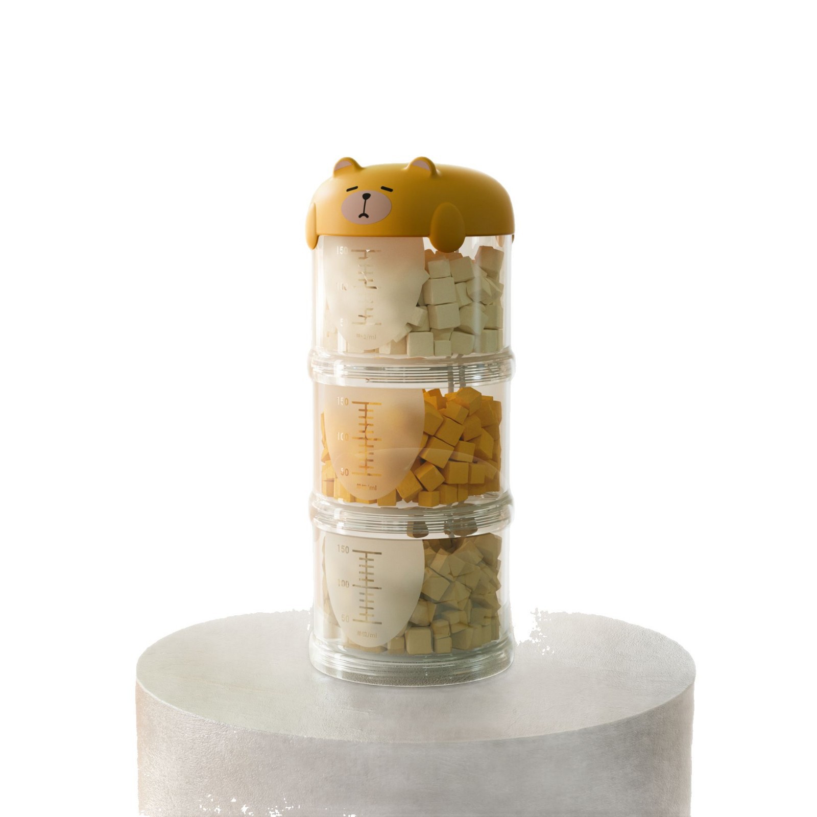 Portable packaging box pet food box travel out cat snack can sealed outdoor dog food box cartoon cute