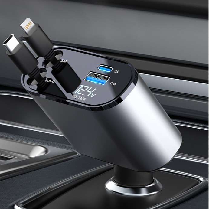 Cross-border car Bluetooth transmitter MP3 player charger 120W mobile phone super fast charge a drag four USB cigarette