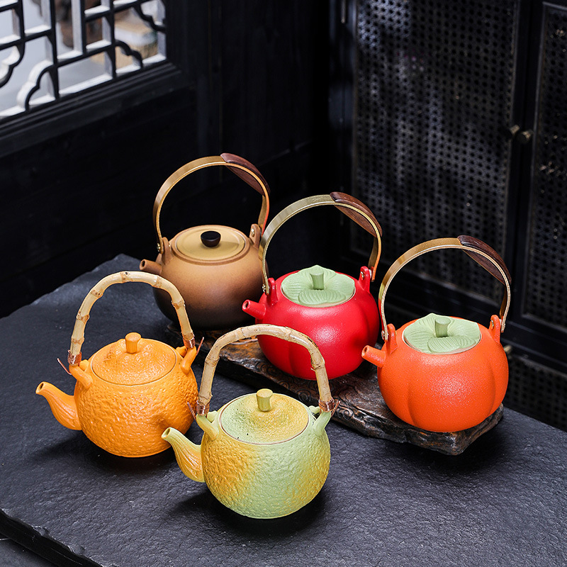 Charcoal Stove Tea Brewing Electric Ceramic Stove Set for Home Indoor Open Flame Outdoor Dry Burning Teapot Dehua Coarse Pottery