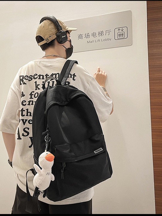 Backpack simple large capacity travel backpack female leisure Japanese junior high school student schoolbag