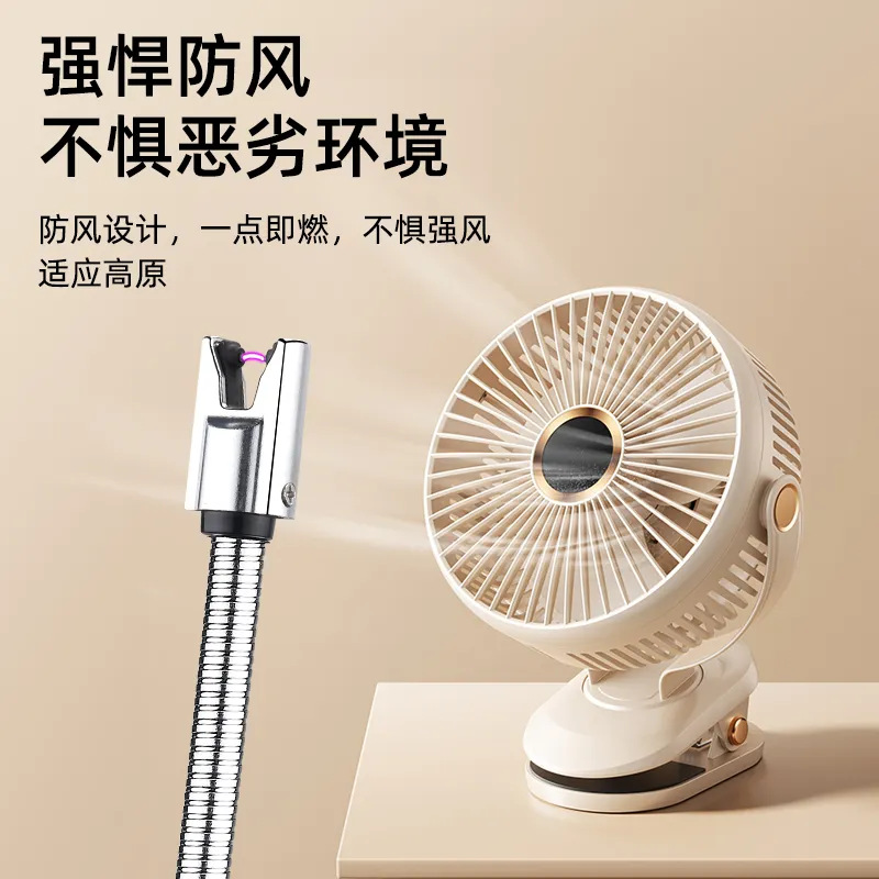 Pulse igniter extended charging household gas stove gas stove 2024 new windproof long handle lighter kitchen