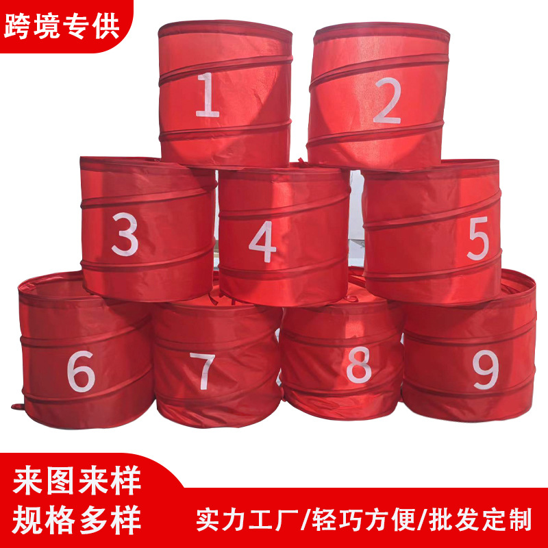 Складная тканевая бочка для игры в гольф, игрушечная бочка, портативная бочка для практики на улице, цифровая бочка для хранения