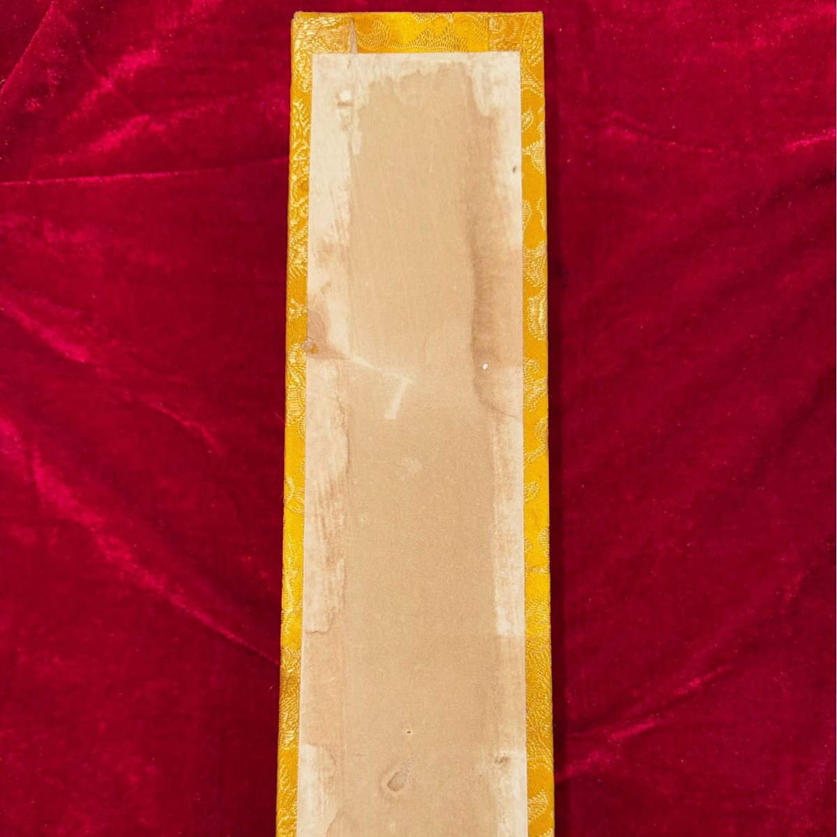 Antique handicraft brocade box picture calligraphy and painting landscape antique calligraphy and painting living room mounted Xuan paper painting collection