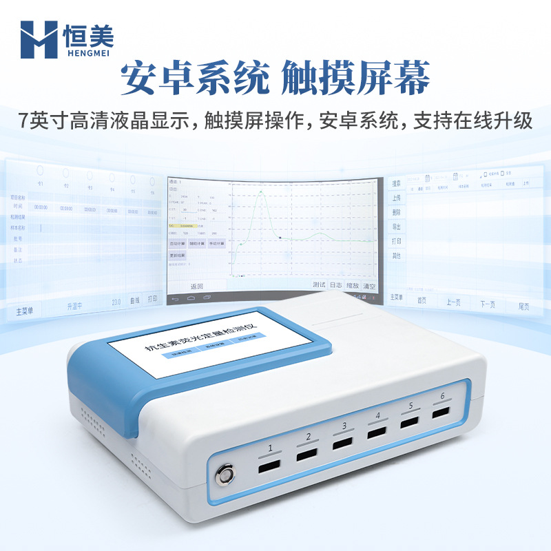 Antibiotic Fluorescence Quantitative Detector, Aquatic Product Drug Residue, Furazolidone Tetracycline Analysis Instrument for Livestock and Poultry