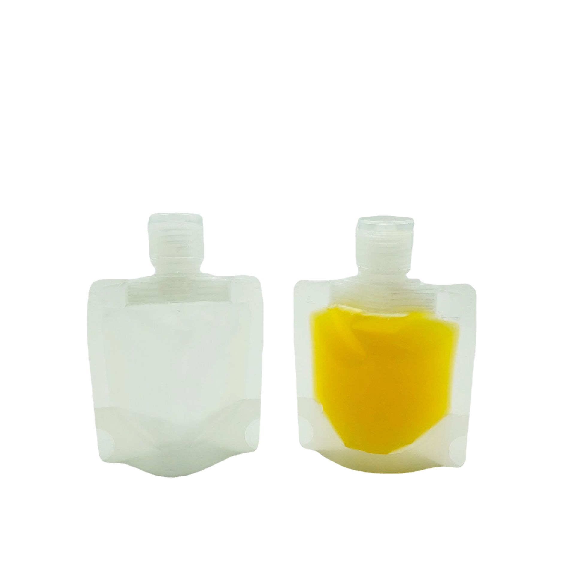Spot 30ml 50ml 100ml Liquid Flip Cover Self-Standing Nozzle Bag Portable Travel Lotion Refill Bag