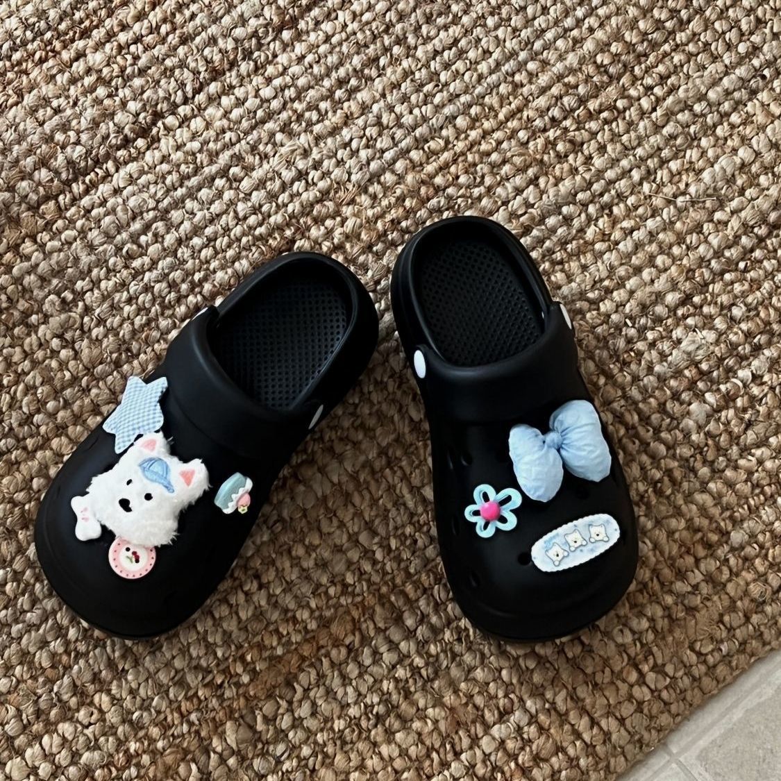 Cute and Stylish Dog-Shaped Clogs for Women, Summer 2025 New Model, Thick-Soled, Height-Increasing, Lightweight, Closed-Toe Sandals, Trendy