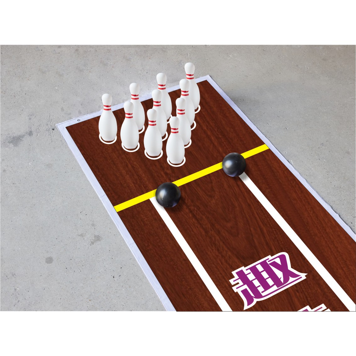 Children's and Adult-Sized Bowling Alley Mat, Sports Games, Indoor and Outdoor Activities, Toys, Sports Props, Portable