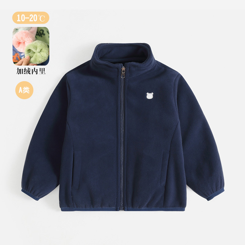 Baby Outwear Winter Baby Polar Fleece Warm Top Autumn Clothing for Men and Women Infants Autumn Kidsren's Clothing Fleece-Lined