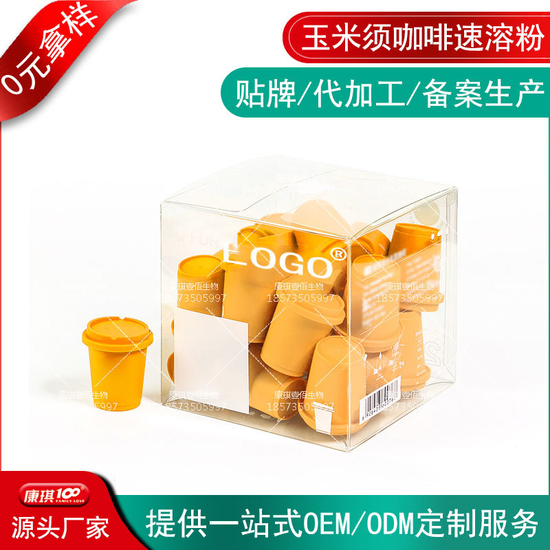 Порошок Кофе Из Кукурузных Пухов Уменьшение Воды Мгновенный Порошок Оем/Одам Белая Фасоль Черный Кофе Твердый Напиток Оем/Одам