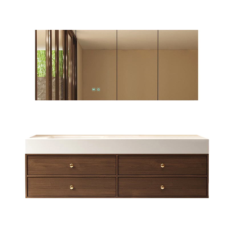 Medieval Style Slate Hot-Bent Bathroom Cabinet Integrated Washbasin Washbasin Cabinet Combination Bathroom Sink Washbasin