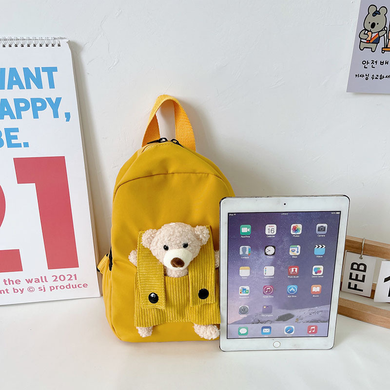 Cute Personality Bear Backpack Children's Funny Kindergarten Schoolbag Children's Backpack