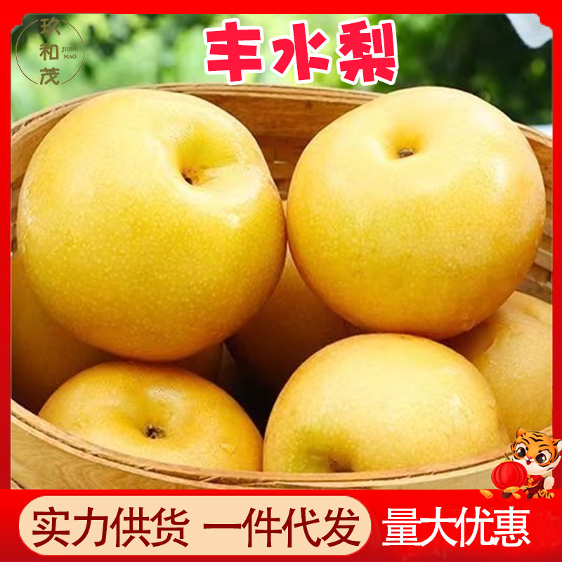 Аутентичные груши Фэншуй, целая коробка, груши с сахаром, свежесобранные фрукты, не груши осеннего месяца, произведенные в Лайянге, Шаньдун