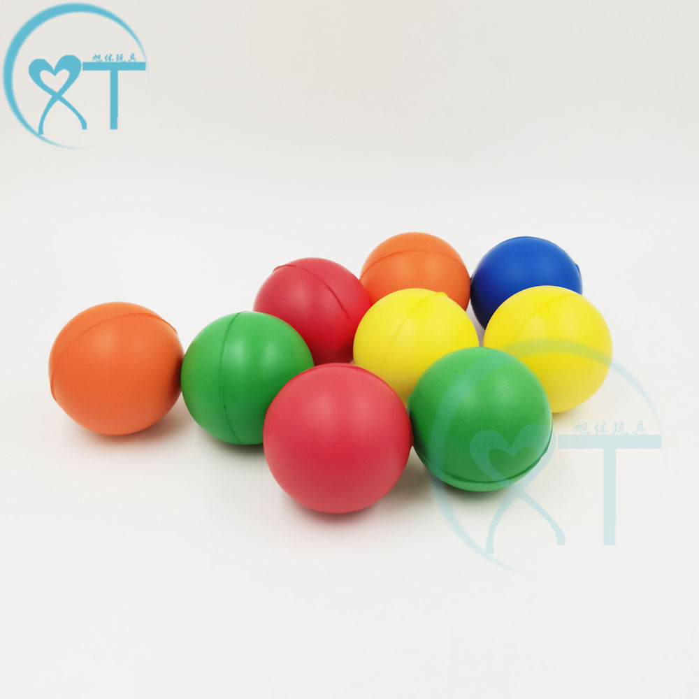 Кросс-Бордер Хит Продаж ПУ Пенный Маленький Однотонный Гладкий Мяч Логотип Напечатанный 4см Краска Стресс Мяч Детские Игрушки