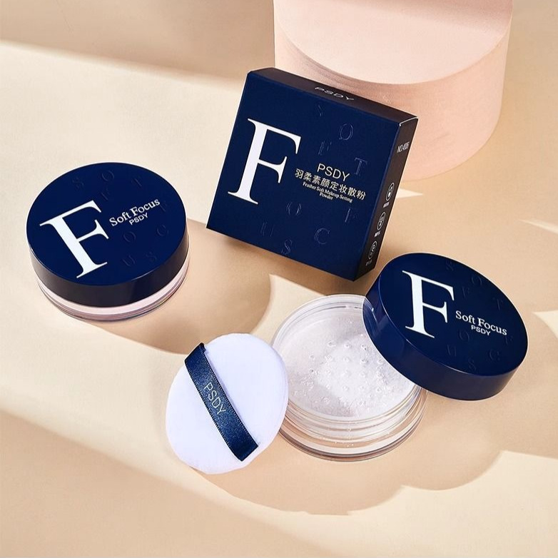 PSDY перо мягкая простая макияж рассыпчатая пудра водостойкая потоотводящая контроль масла длительная не макияж медовая пудра матовая кожа-обработка простая макияж