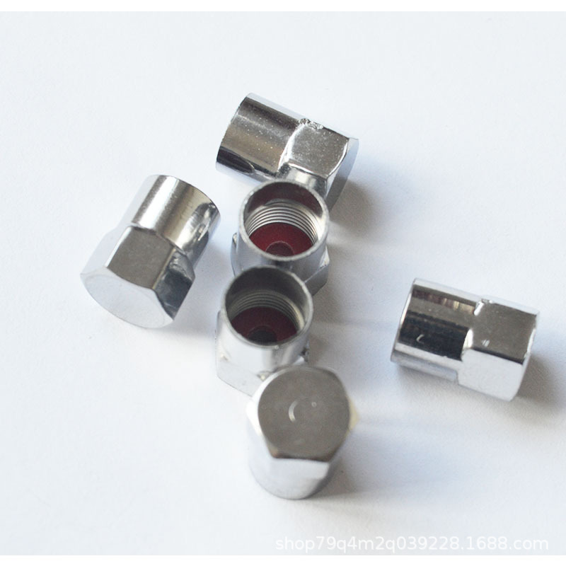 Chrome Plastic Valve Caps Plastic Valve Caps Tire Valve Dust Cover Half Hexagon Flat Cap