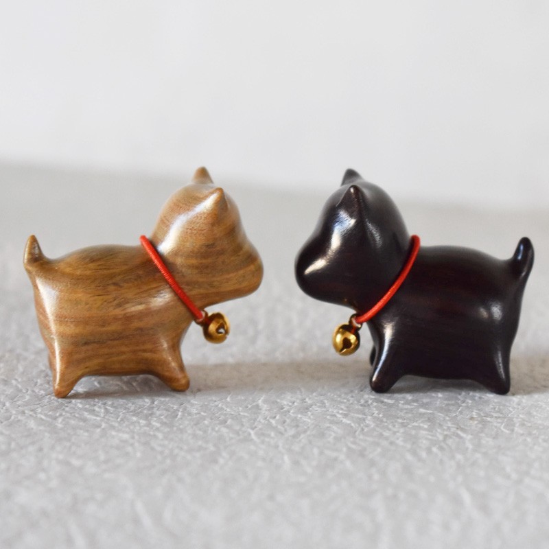 Собака милая собака милый питомец DIY аксессуары украшения ремесла подарок эбеновое дерево зеленое сандаловое дерево игрушки