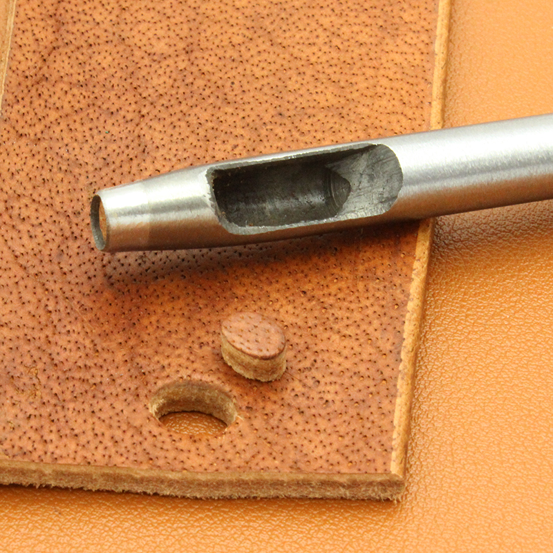 Oval Punching Rounded Round Shape Flat Punching Belt Punching DIY Handmade Leather Belt Punching Hole Puncher Eye Opening Round Punching Grate
