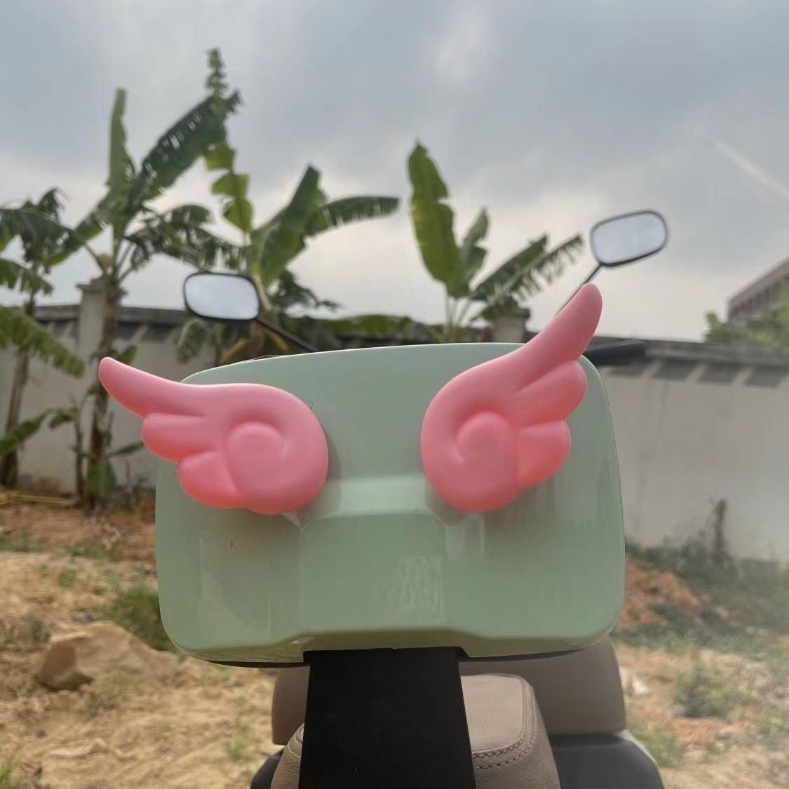 Battery car helmet decoration angel wings casual stickers electric car personality decorations helmet universal decorative accessories