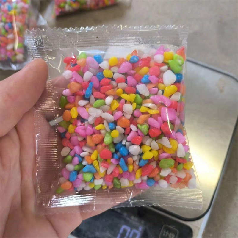Small Package of Colorful Stones, Dyed Colorful Stones, Micro-Landscape Landscaping, Kidsren's Entertainment Colorful Stones, Colorful Stones 100 Grams