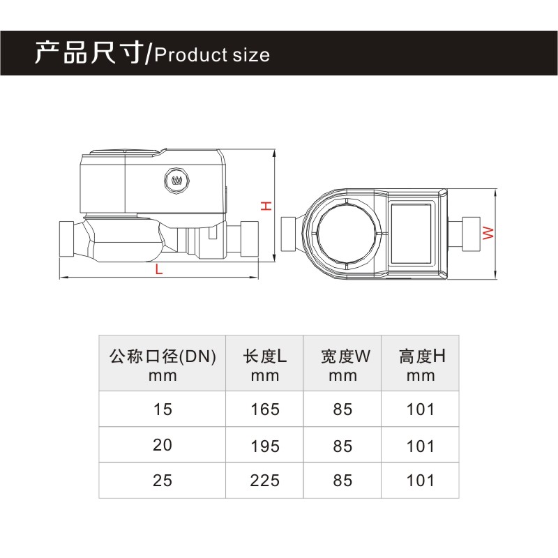 Wholesale Weiming Ic Card Prepaid Smart Water Meter Household Tap Water High-Precision Plug-In Card Type Lxsz