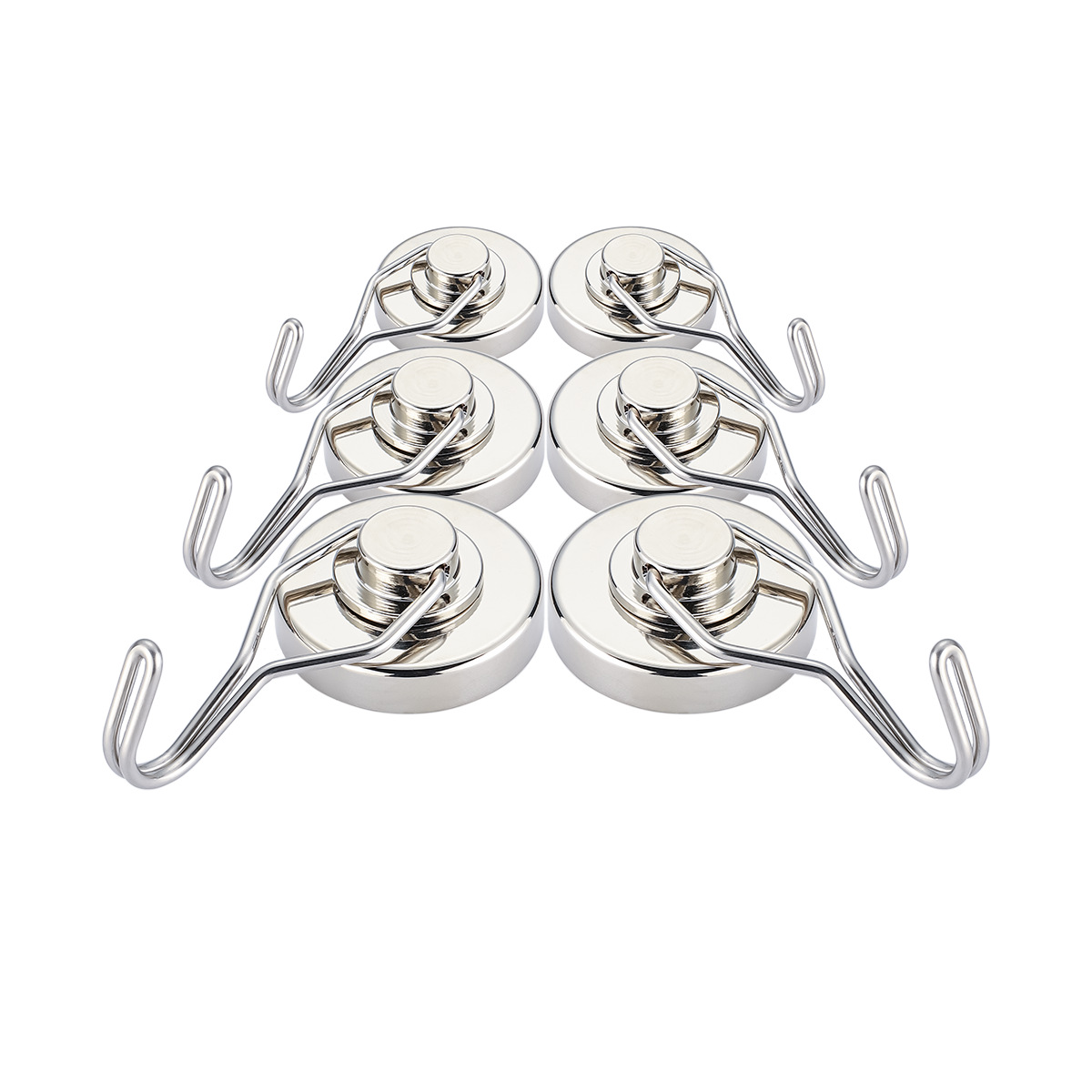Powerful rotating magnetic hook NdFeB magnet round magnet kitchen multifunctional non-perforated strong magnetic hook