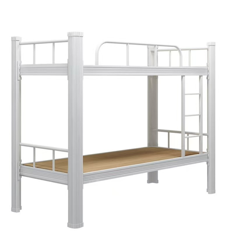 Bunk Bed Iron Frame Bed Student Dormitory Employee Construction Site Double High and Low Shelf Double Dormitory Apartment Single Iron Bed