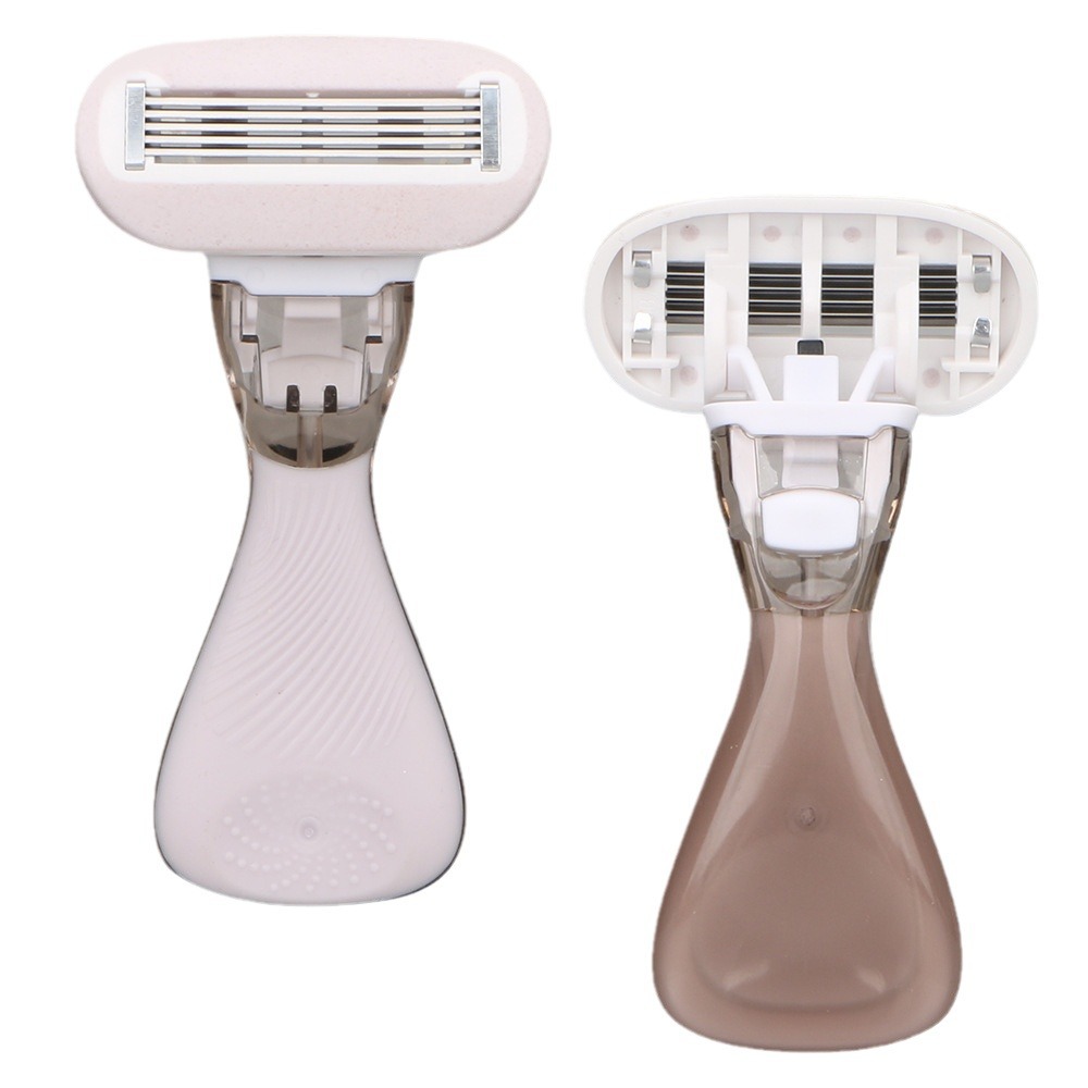 Hair Removal Instrument Matching, Manual Shaver for Women, Replaceable Blade with Soap Bar, Portable Shaver