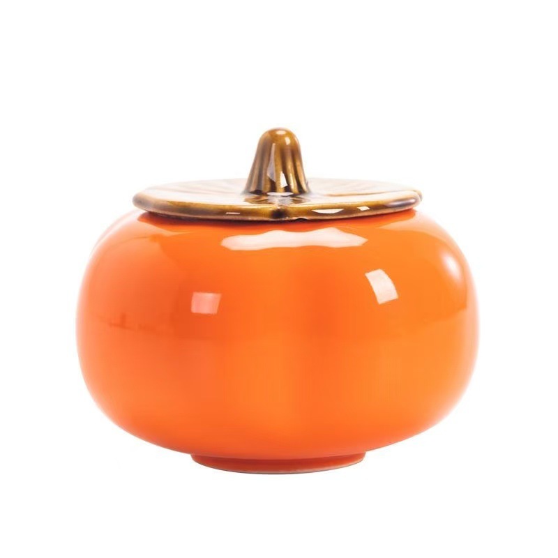 [Source Manufacturers Can Send on behalf of] Persimmon Ruyi Tea Pot Sealed Pot Candy Pot Empty Pot with Lid Ashtray