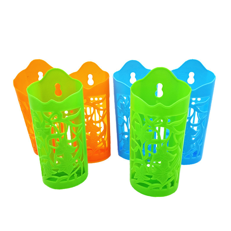 N001A Thickened Three-Compartment Chopstick Holder Vintage Style Household Drain Rack Tableware Storage Plastic Chopstick Container Wholesale