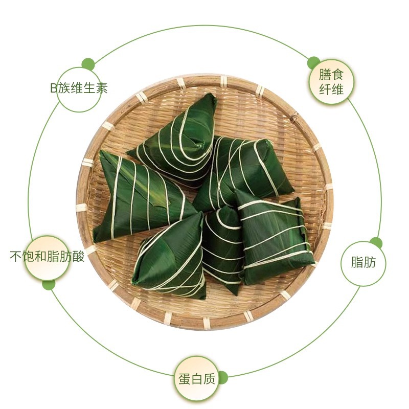 Bozhou specialty red boat fresh meat zongzi dragon boat festival gift box postage egg yolk meat zongzi handmade breakfast zongzi