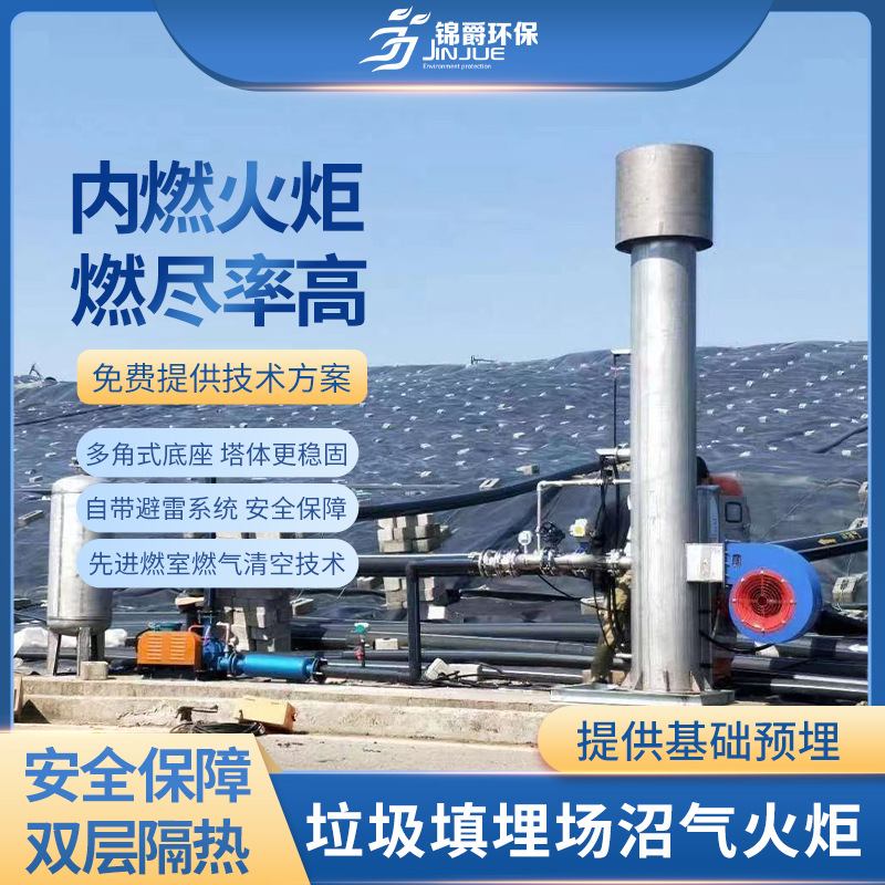 Biogas Internal Combustion Torch 300 Square Sewage Treatment Plant Biogas Torch Sewage Plant Biogas Exhaust Gas Combustion Equipm