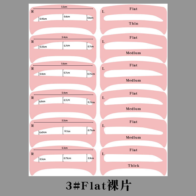2023 Cross-Border Non-Woven Eyebrow Stickers Eyebrow Shaping Stickers for Men and Women Eyebrow Shaping Template Eyebrow Shape