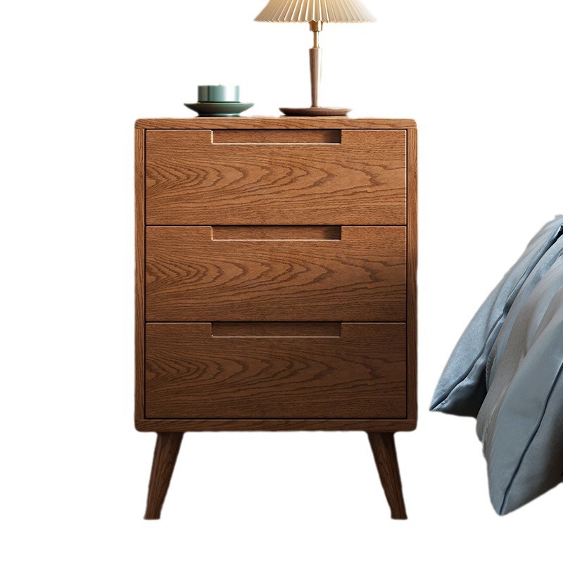 Bedside Table Small Gap Solid Wood Simple Modern Storage Rack Mini Sofa Side Cabinet Mobile Storage Cabinet Side Table