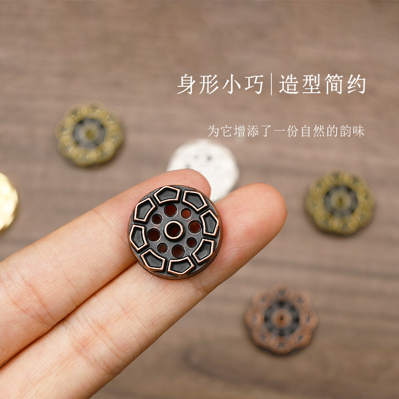Lotus Nine-Hole Incense Insert Tray Incense Holder Small Water Drop Incense Holder Bracket Incense Burner Antique Mini Incense Holder Zen Line Incense Burner Sandalwood