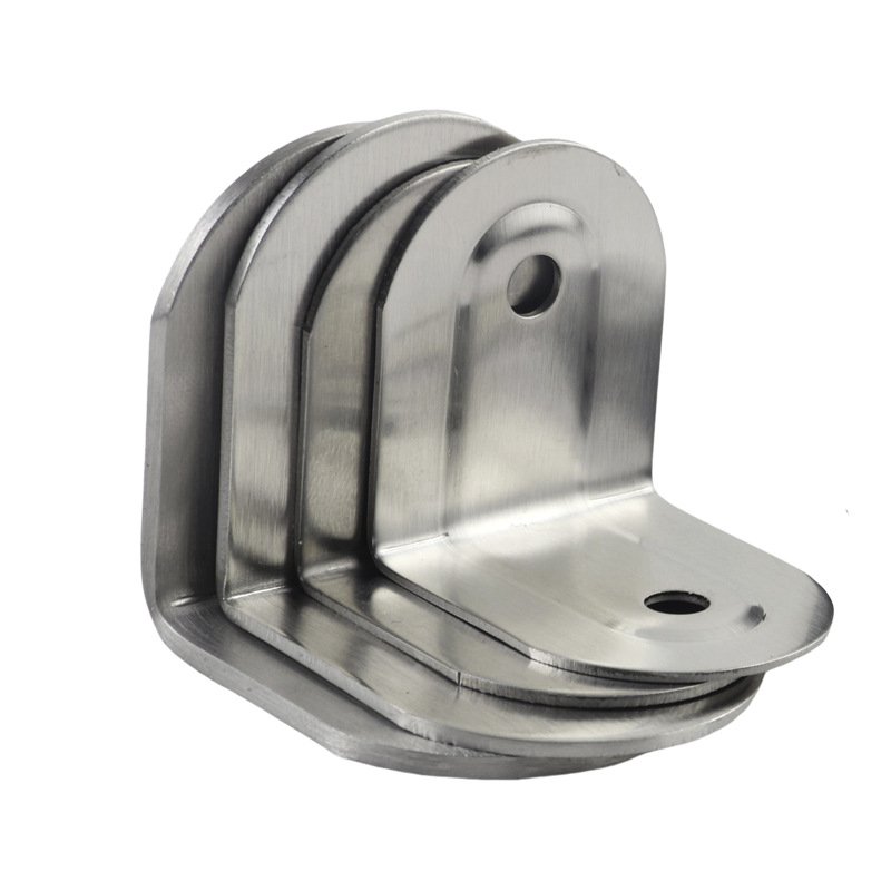 Public toilet partition accessories 90 degree L-shaped right angle iron partition link toilet 304 stainless steel angle code
