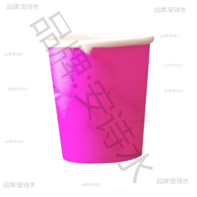 4OZ 100 ml Solid Color Thickened Handmade Disposable Color Small Paper Cup with Lid and Spoon Tasting Cup