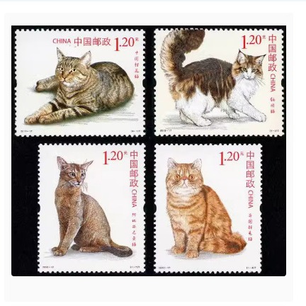 2013-17 Почтовая марка с котом 1.2 юаня, подлинная, со скидкой, гравированная версия
