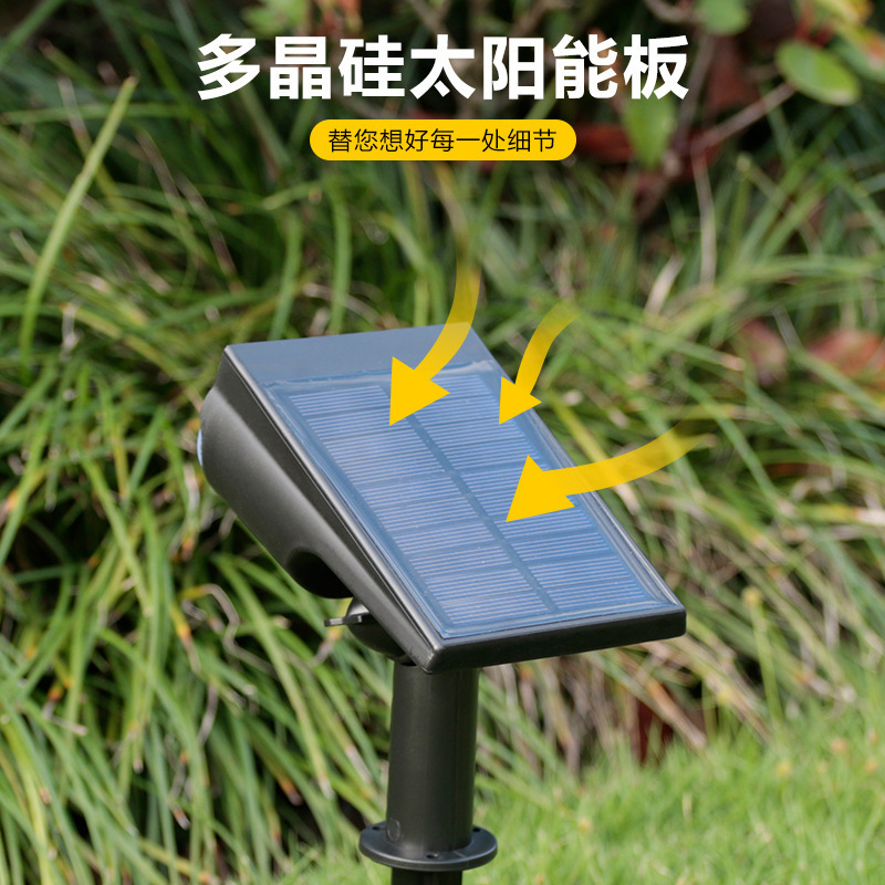 Cross-border Solar Spotlight Outdoor Waterproof Garden Lawn Light Ground Light Courtyard Decoration Landscape Atmosphere Tree Lighting