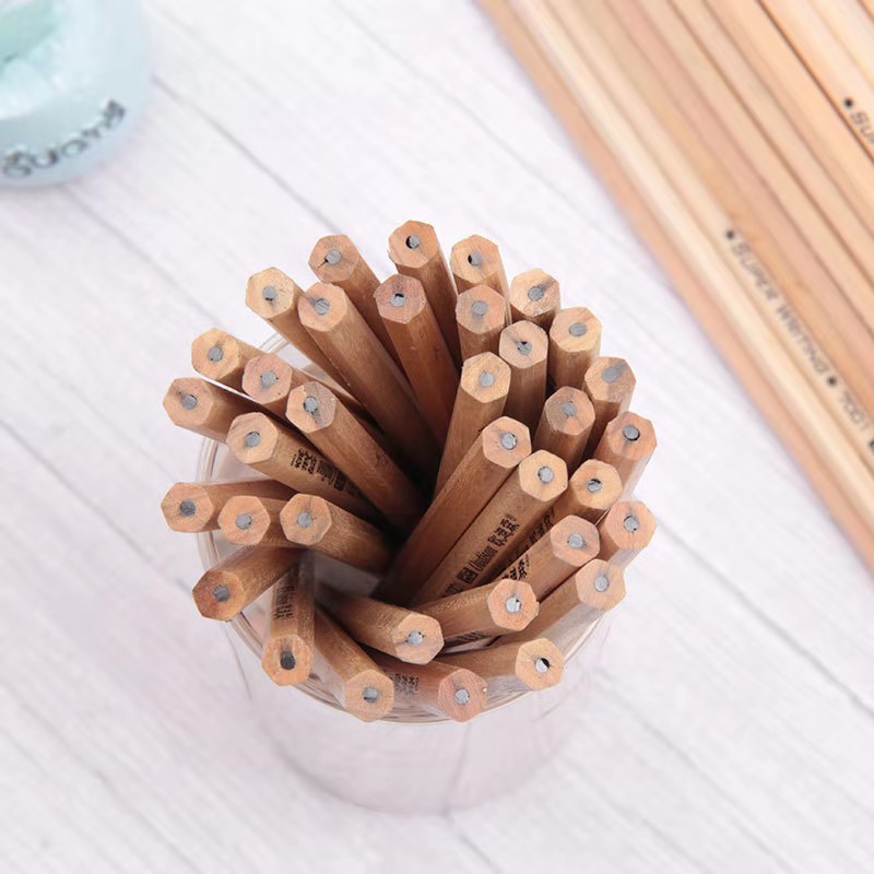 hb pencil exam primary school student environmental protection non-toxic hexagonal log pencil sketch children pencil 100 PCs wholesale