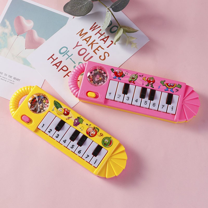 Creative Electric Music Simulation Guitar Electronic Keyboard Toys Children's Educational Early Education Toys Street Stall Supply Wholesale