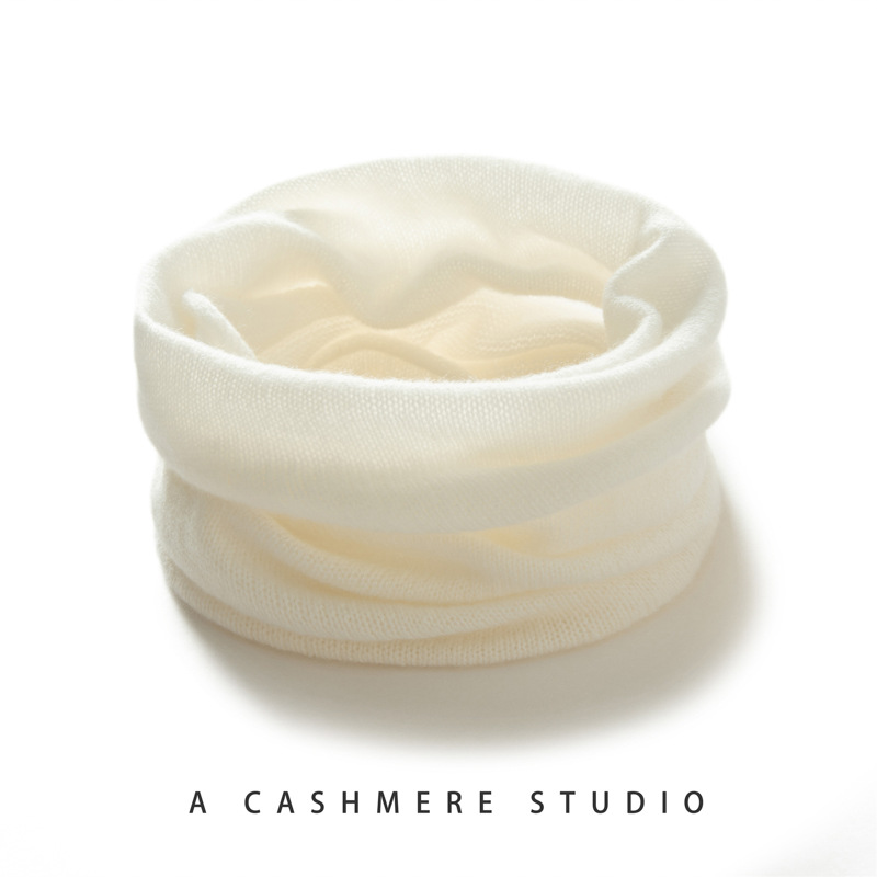 2024 winter cashmere scarf men's and women's cold-proof warm cashmere collar all-match neck protection knitted pullover scarf