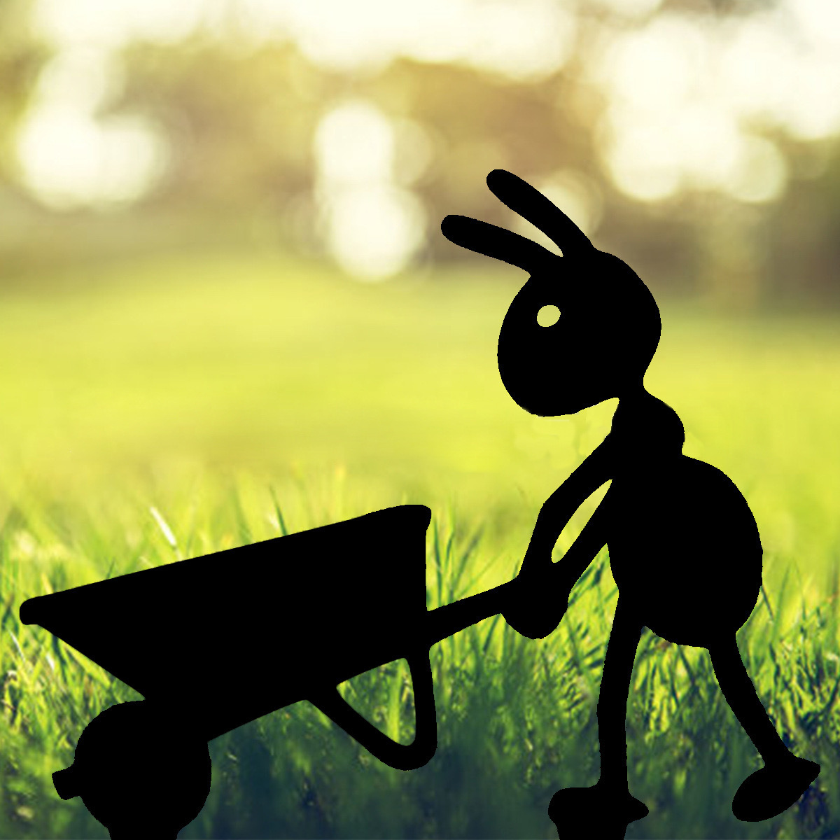 Creative Metal Outdoor Garden Plug-In Ant Iron Art Ground Plug Courtyard Lawn Decoration Wholesale Cross-Border Hot Sale