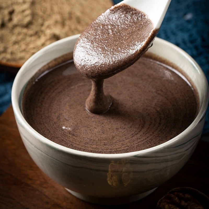 Five Black Powder, Black Sesame, Black Beans, Black Wolfberry, Black Mulberry, Black Rice, Nutritious Breakfast, Convenient Drink Meal Replacement Powder Available for Wholesale