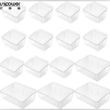 Factory wholesale wall-mounted storage box storage box transparent material box pit plate screw parts Box cross-border supply