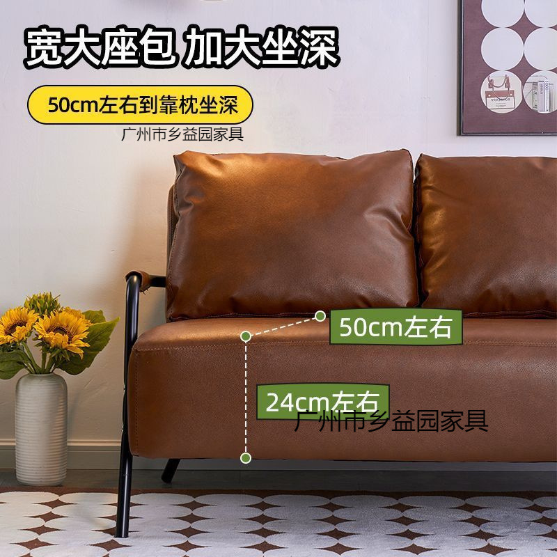 Single Iron Art Sofa for Living Room, New Model for Rental Apartments, Small Apartment Clothing Store, Vintage Style Sofa, Small Sofa Chair